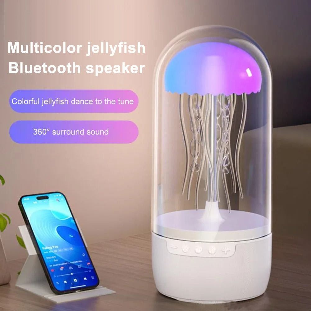 Colourful Jellyfish Lamp With Bluetooth Speaker