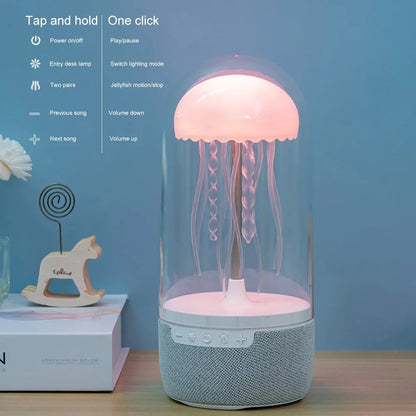 Colourful Jellyfish Lamp With Bluetooth Speaker