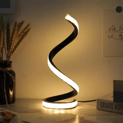 LED Spiral Table Lamp