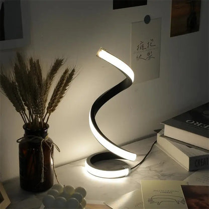 LED Spiral Table Lamp